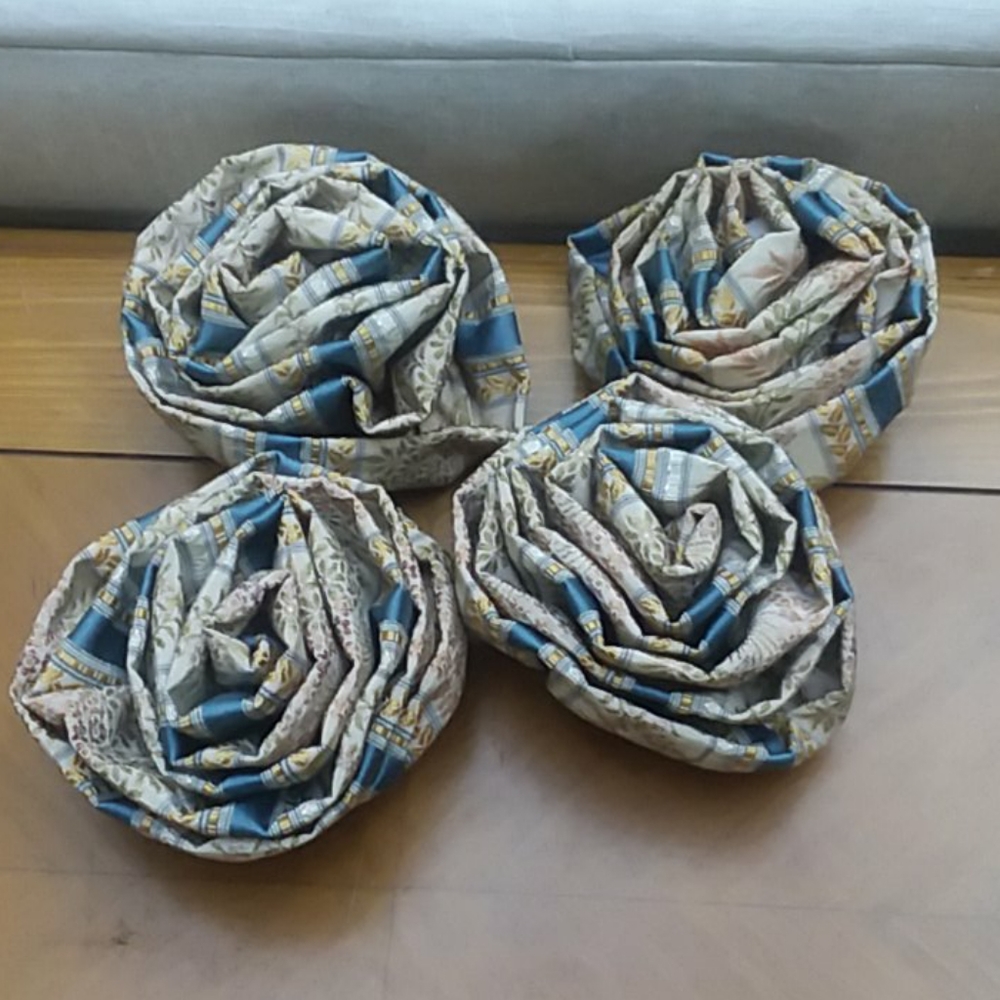 Four Valance or Drape Rosettes